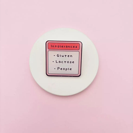 Button - Unverträglichkeiten!