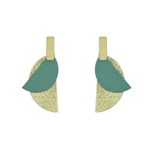 Ohrringe Celine: Gold und Aquamarin