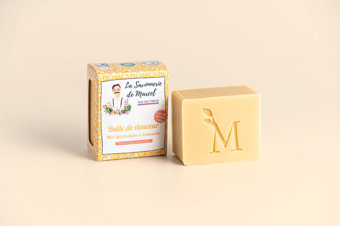 Bio Seife aus Frankreich fait a main Honig Ziegenmilch