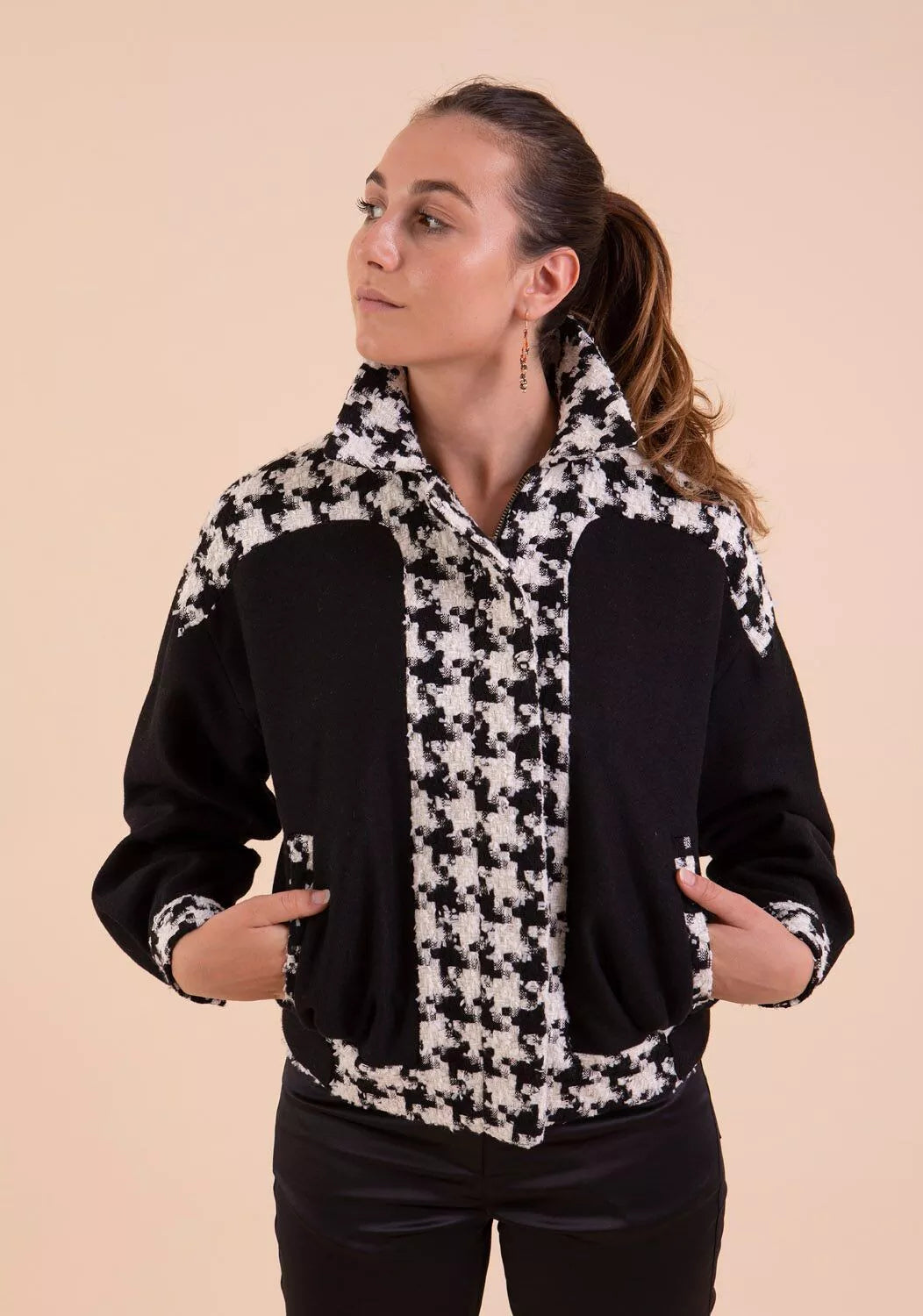 Hahnentritt trifft Blouson