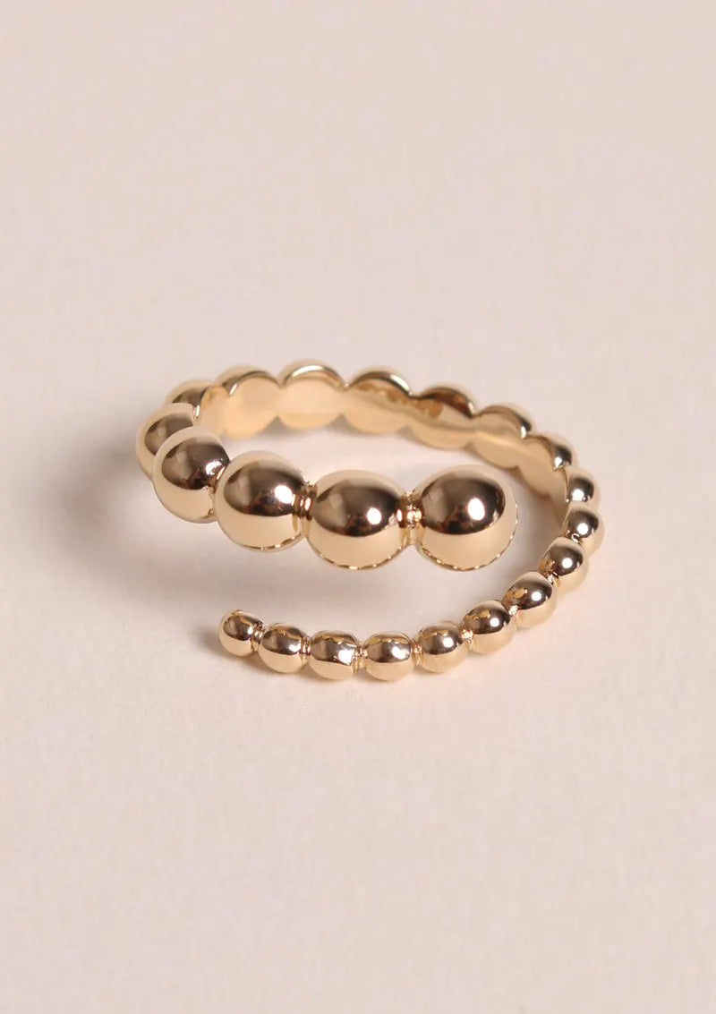 Goldener Ring - Perlenkette