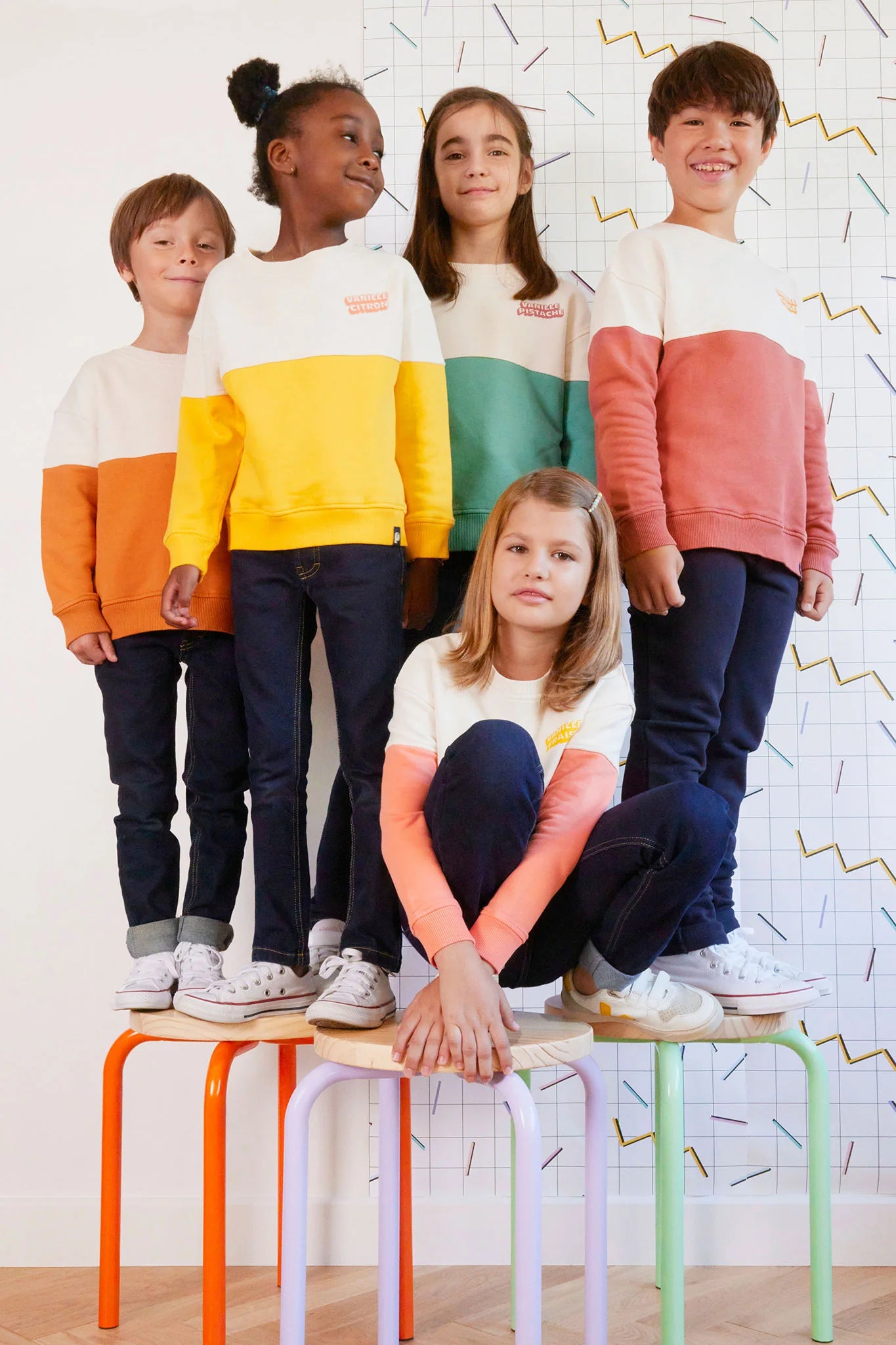 Bio Kinder Pullover in Dunkelblau