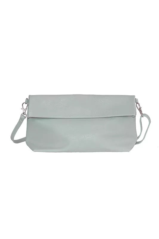 Mandelgrüne Crossbody Pouch / Clutch / Tasche