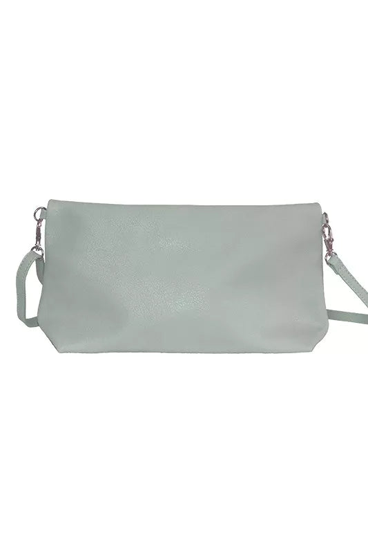 Mandelgrüne Crossbody Pouch / Clutch / Tasche