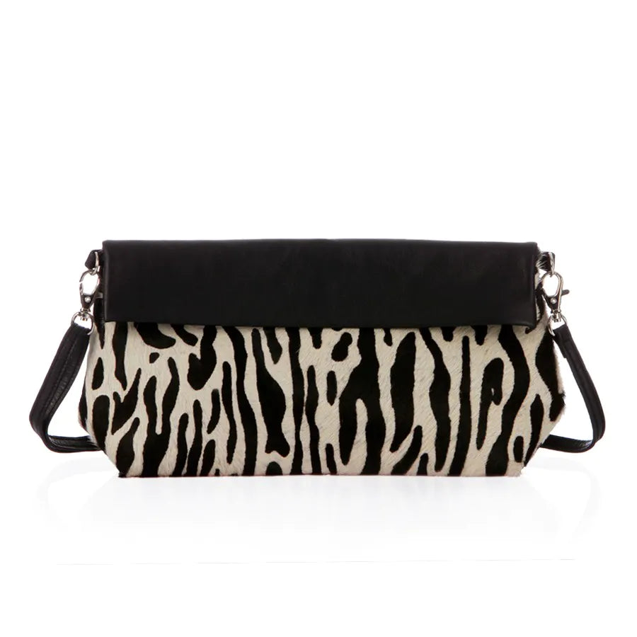 Zebra Crossbody Pouch / Clutch / Tasche